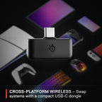 SteelSeries Arctis Nova 5P Wireless - PS5 Gaming Headset - 100+ Audio Presets via App - Neodymium Magnetic Drivers - 60H Battery - 2.4GHz / BT - ClearCast Gen2.X Mic - Supports PS4, PC, Switch, Mobile — product image 7