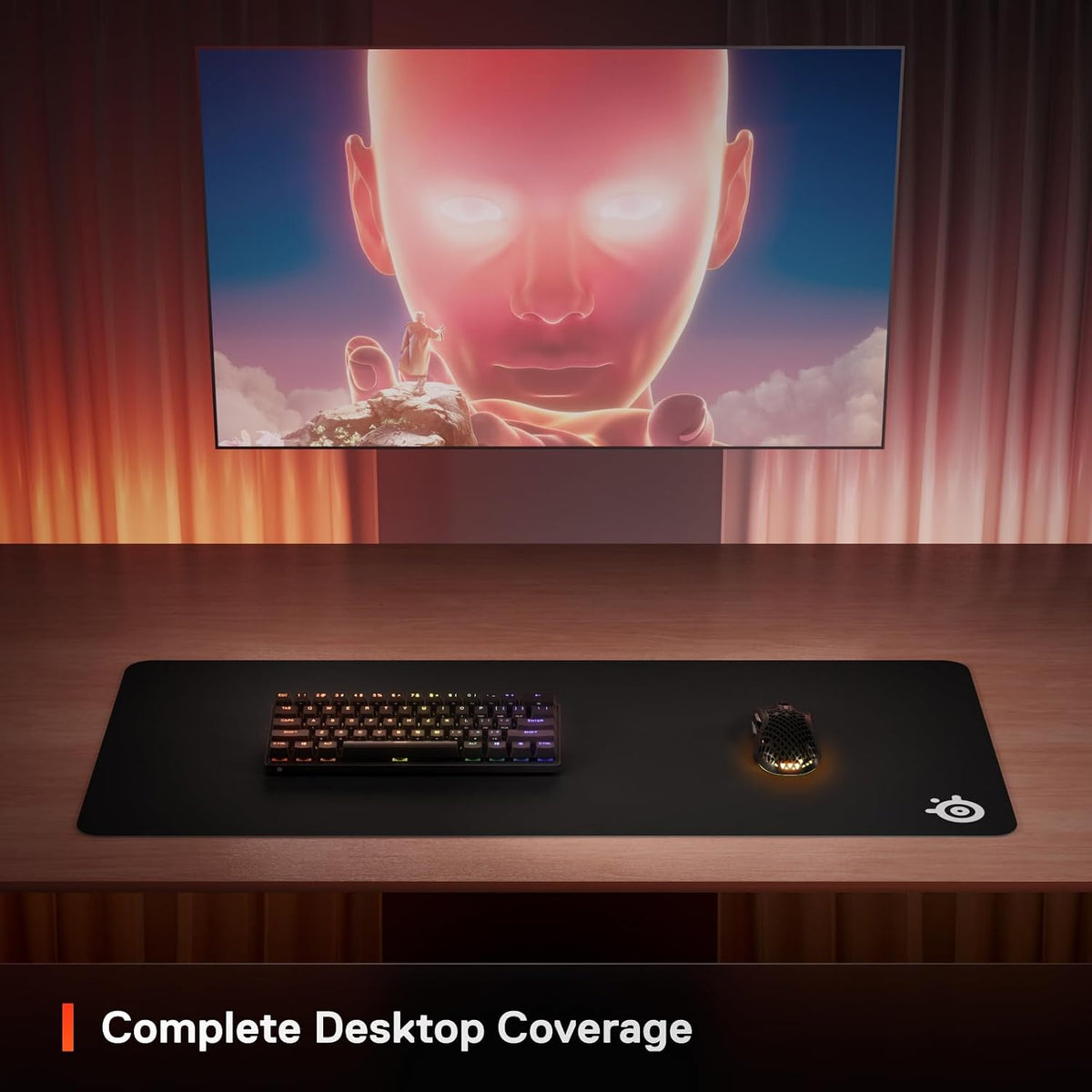 SteelSeries QcK Gaming Mouse Pad - XXL Cloth - Peak Tracking and Stability - Esports Mousepad - Never-Slip - Full Desk Coverage — product image 5