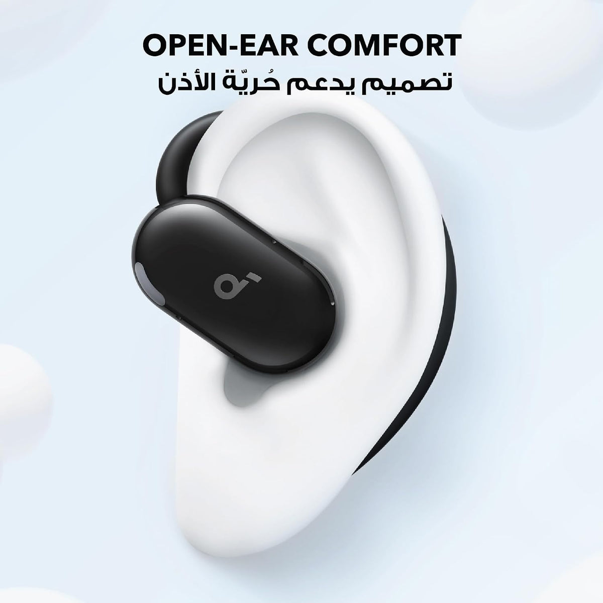 B0D2XRXNGY | soundcore by Anker V20i Open-Ear Headphones, 36H, IP55 | Black | Image 2