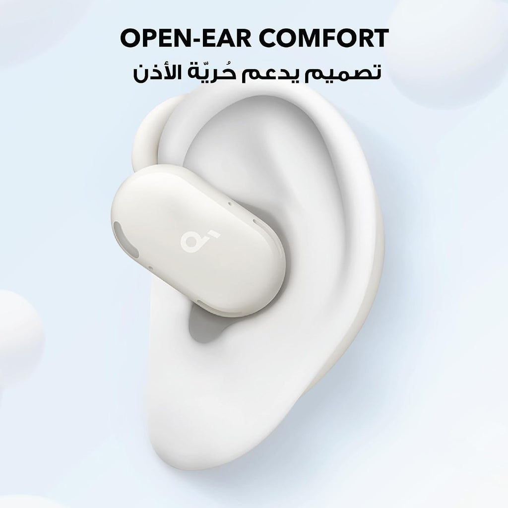 B0D319J6T2 | soundcore by Anker V20i Open-Ear Headphones, 36H, IP55 | White | Image 8
