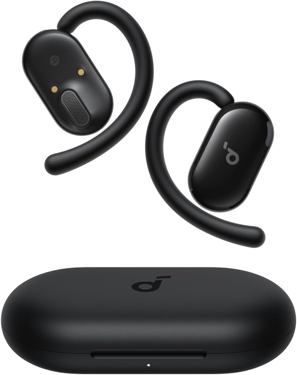 B0D4Z8NPH7 | Anker Soundcore V20i (Bluetooth 5.4) [Open Ear Wireless Earphones / IP55 Dustproof Waterproof Standard/ Up to 36 Hours Playback / Multi-Point Connection] Black | Default Title | Image 1