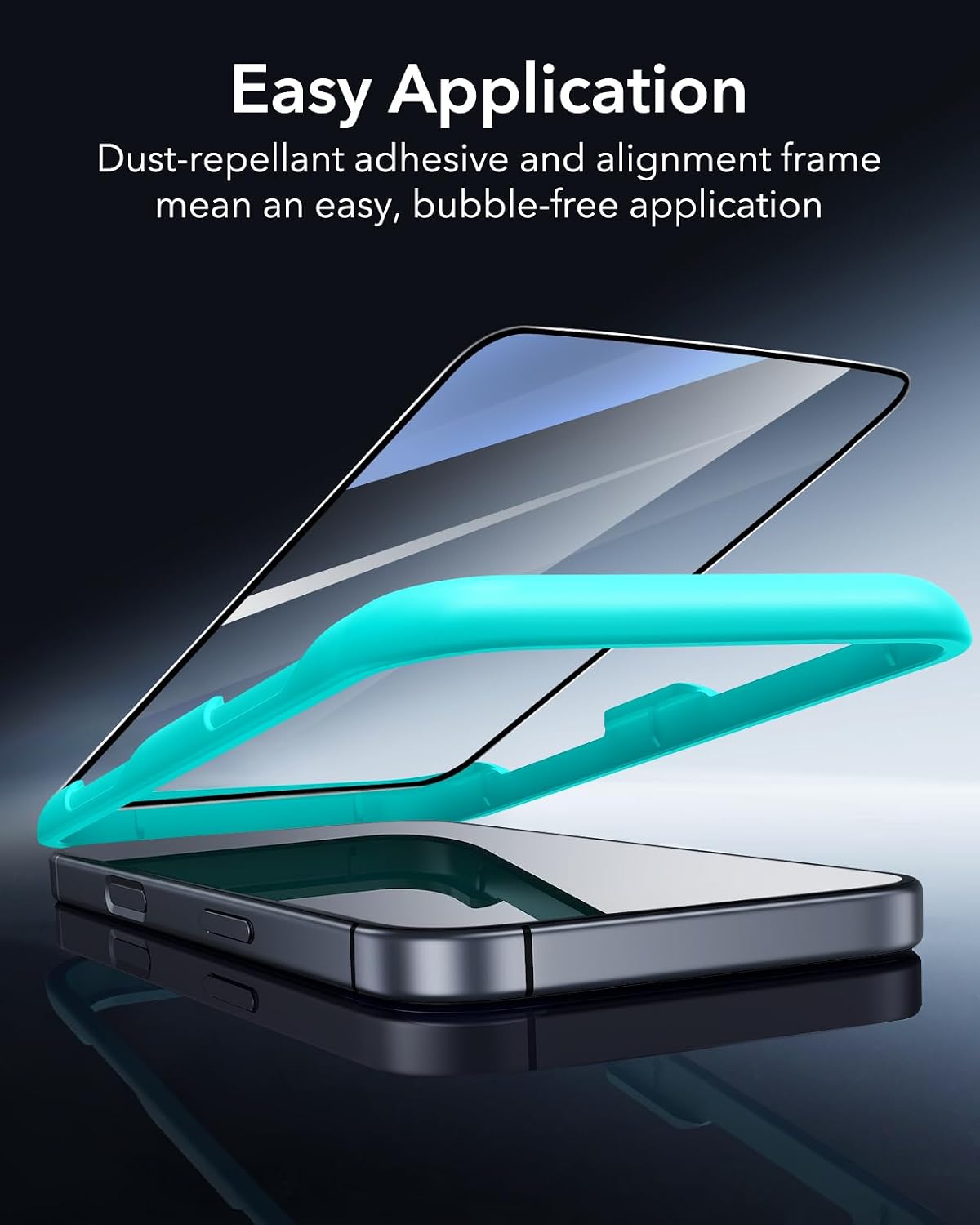 B0D5LZ2JFL | ESR 3 Pack for iPhone 17/iPhone 16 Pro Screen Protector, Align Frame | 3 Pack | Image 3