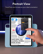 B0D6RFS2SQ | ESR for iPad Air 11 Inch Case (2025) M3/M2, iPad Air 7th/6th/5th/4th Gen Case (2024/2022/2020) 10.9 Inch, Removable Magnetic Cover, Adjustable Portrait/Landscape Stand, 9 Standing Angles, Light Blue | Light Blue | Image 5