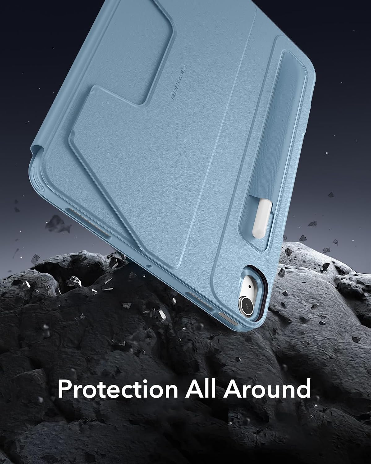 B0D6RFS2SQ | ESR for iPad Air 11 Inch Case (2025) M3/M2, iPad Air 7th/6th/5th/4th Gen Case (2024/2022/2020) 10.9 Inch, Removable Magnetic Cover, Adjustable Portrait/Landscape Stand, 9 Standing Angles, Light Blue | Light Blue | Image 8