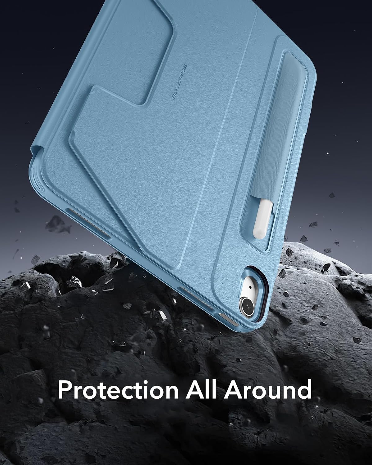 B0D6RHYN44 | ESR iPad Air 13" M3/M2 (2025/2024) Case, Magnetic Removable Cover | Light Blue | Image 8