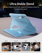 B0D6RHYN44 | ESR iPad Air 13" M3/M2 (2025/2024) Case, Magnetic Removable Cover | Light Blue | Image 4