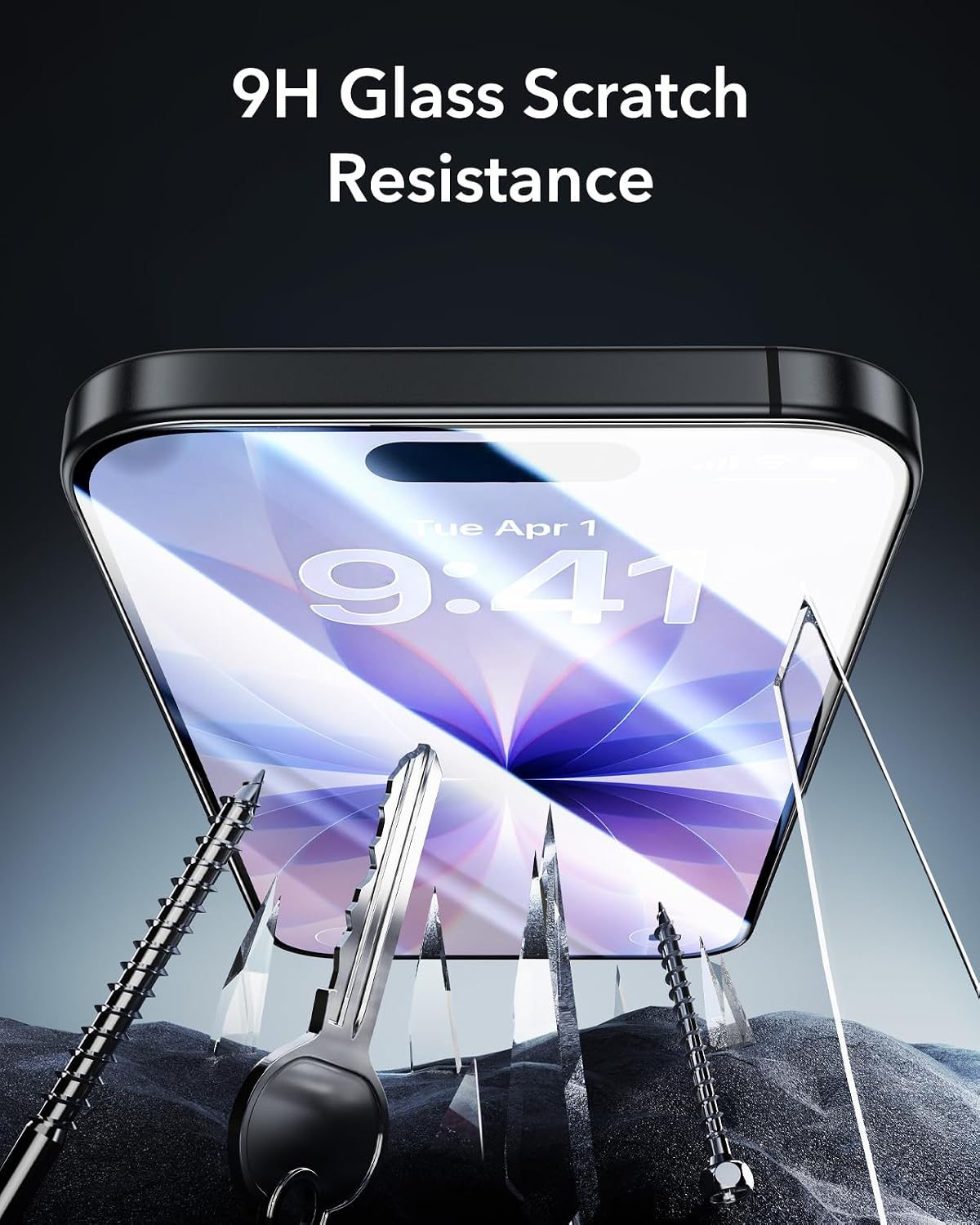 B0D6W4NWQM | ESR 3 Pack for iPhone 17/iPhone 16 Pro Screen Protector, Armorite | Armorite 3 Pack | Image 6