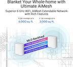 ASUS ZenWiFi BT10 Mesh WiFi System (2-Pack), Dual-Band WiFi 6, Bluetooth Integration, Seamless Coverage, Easy Setup - White — product image 5