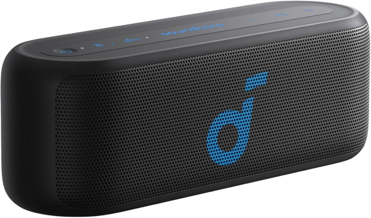B0D87CLCWJ | soundcore by Anker Select 2S Bluetooth Speaker with 20W Stereo Sound, BassUp, Custom EQ, Wireless Stereo Pairing, IPX7 Waterproof and 16H Playtime, Portable Speaker for Home, Hiking and Outdoors | Default Title | Image 1