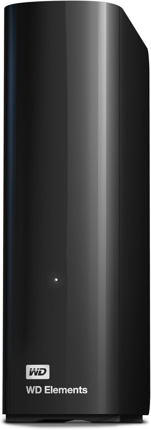 WD 24TB Elements External Hard Drive, Desktop HDD storage, USB 3.0 compatible, Fast Transfer rates, Plug-and-play storage for all your pictures, videos, music and documents, Black — product image 1