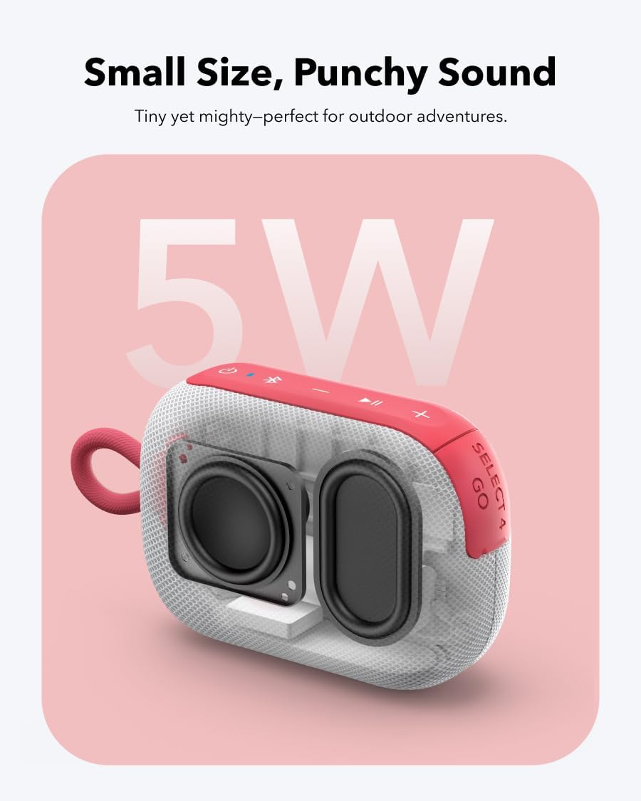 B0DB19LTCS | soundcore by Anker Select 4 Go Speaker, IP67 Waterproof, 20H | Red | Image 3
