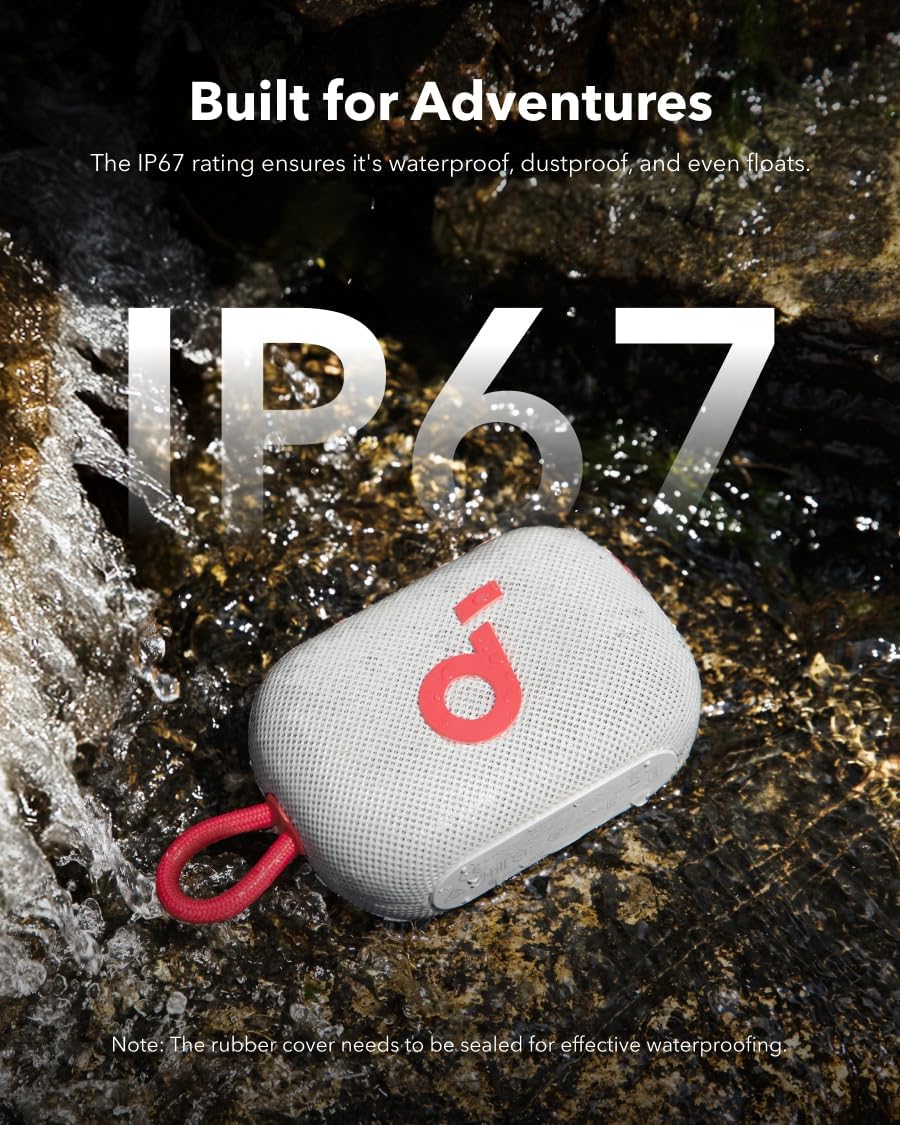 B0DB19LTCS | soundcore by Anker Select 4 Go Speaker, IP67 Waterproof, 20H | Red | Image 4