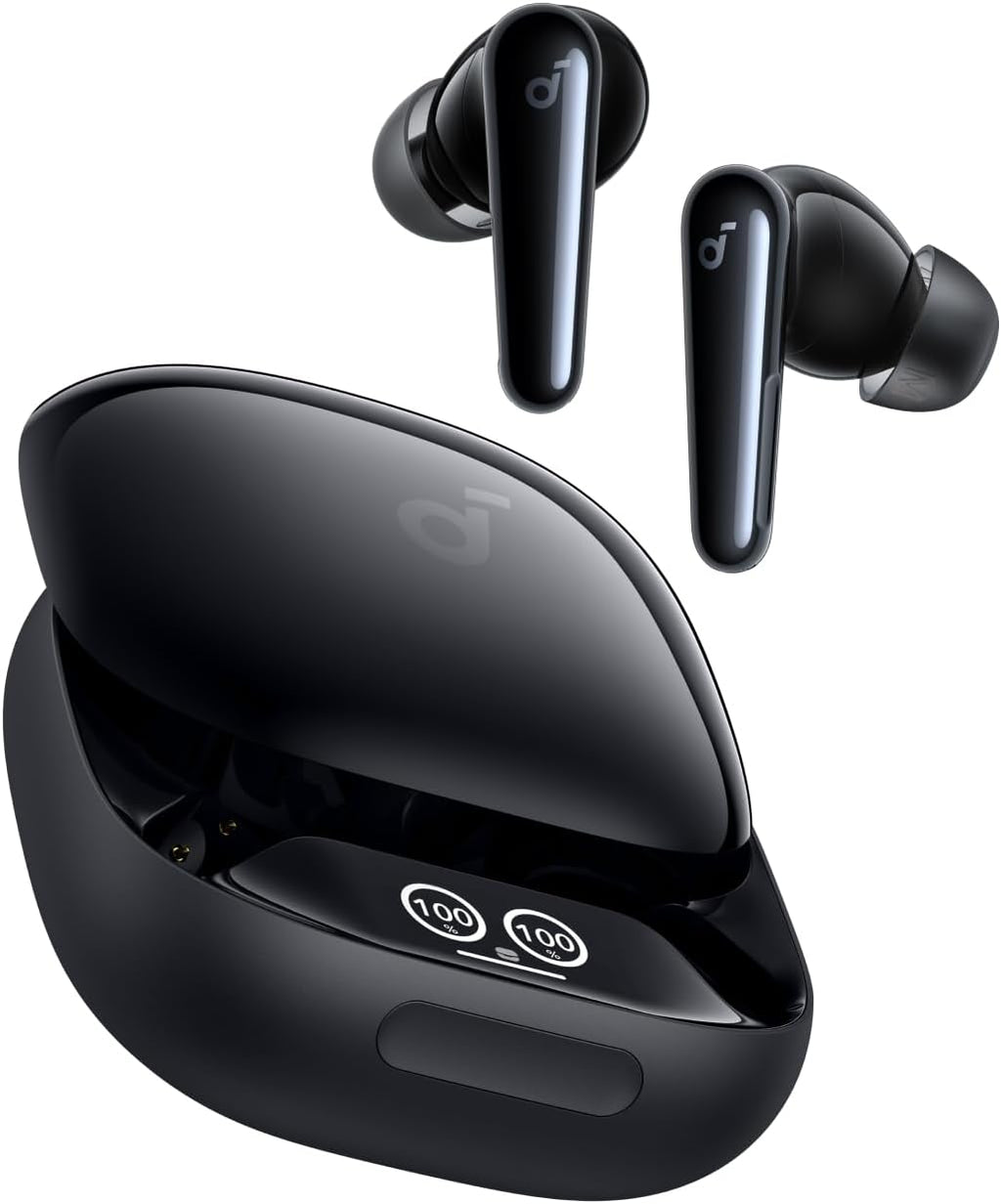 B0DBHPZLCC | soundcore by Anker Liberty 4 Pro ANC Earbuds, 7-Sensor ANC | Black | Image 1