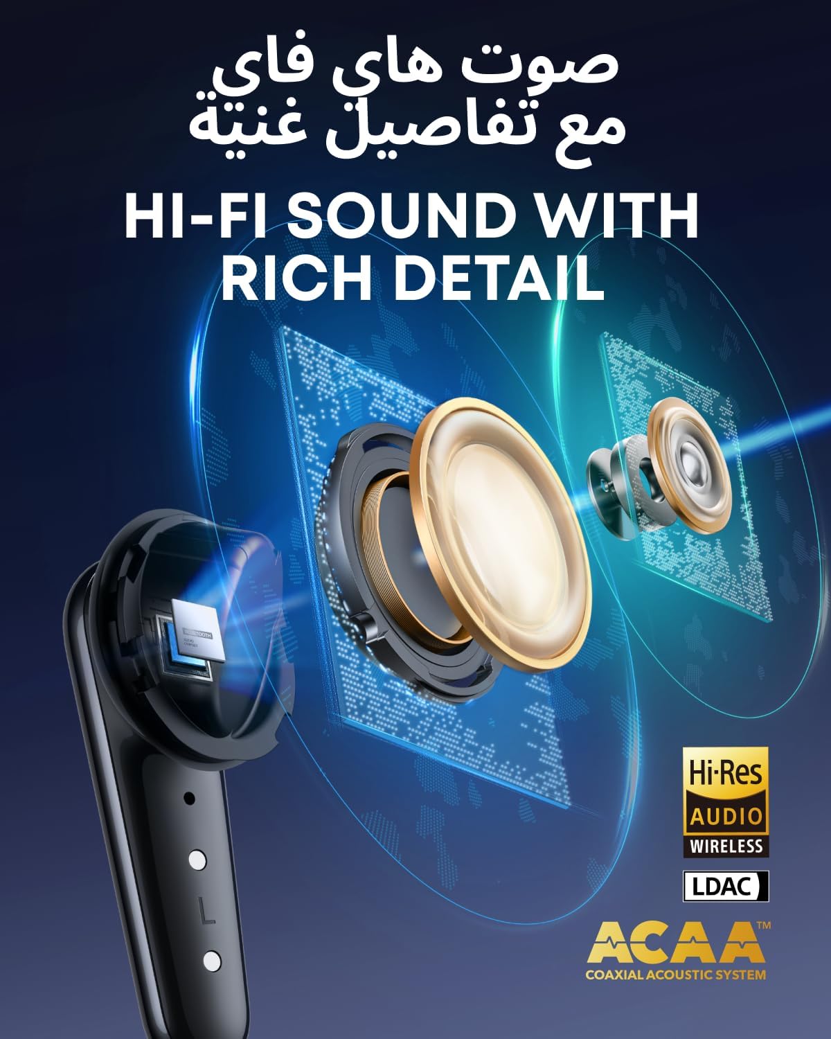 B0DBHPZLCC | soundcore by Anker Liberty 4 Pro ANC Earbuds, 7-Sensor ANC | Black | Image 5
