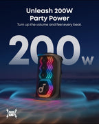 B0DCJV2PVW | Soundcore Rave 3S AI Party Speaker by Anker, AI Vocal Removal, 200W Sound | Default Title | Image 3