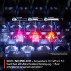 SteelSeries Apex Pro Gen 3 - HyperMagnetic Gaming Keyboard - OmniPoint 3.0 Switches - Adjustable Response - Rapid Trigger - Rapid Tap/SOCD - OLED - RGB - PBT Keycaps - German Layout QWERTZ — product image 4