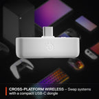 SteelSeries Arctis Nova 5X Wireless - Xbox Gaming Headset - White - 100+ Audio Presets via App - Neodymium Magnetic Drivers - 60H Battery - 2.4GHz / BT - Gen2.X Mic - Supports PC, PS, Switch, Mobile — product image 7