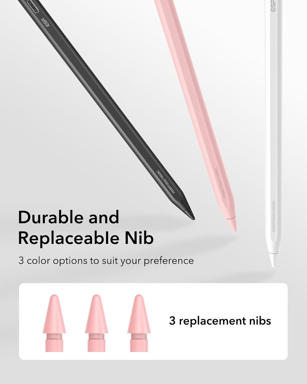 B0DM65F17W | ESR Geo Digital iPad Pencil for iPad 2018-2026, Find My, Easy Shortcuts | Pink | Image 33