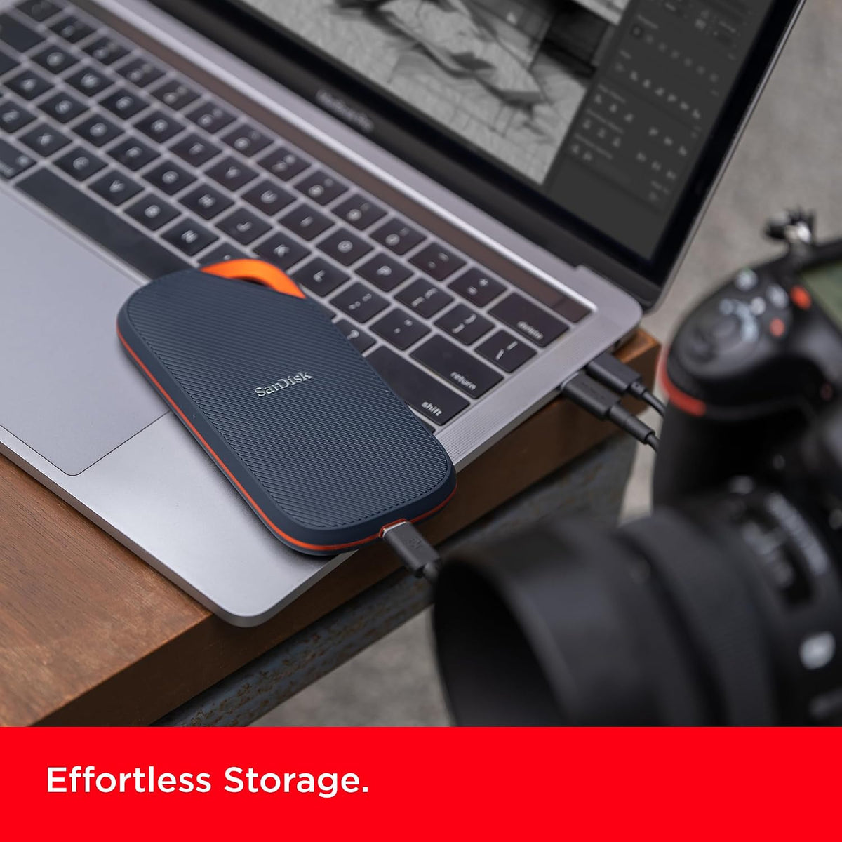SanDisk 2TB Extreme PRO Portable SSD with USB4, Up to 3800 MB/s Read and 3700MB/s Write, USB-C, USB 3.2, Backwards Compatible, IP65 Water and Dust Resistance - SDSSDE82-2T00-G25 — product image 5
