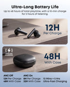 B0DT4F2NM9 | soundcore by Anker Liberty 5 ANC Earbuds, 2x Voice Reduction | Black | Image 6