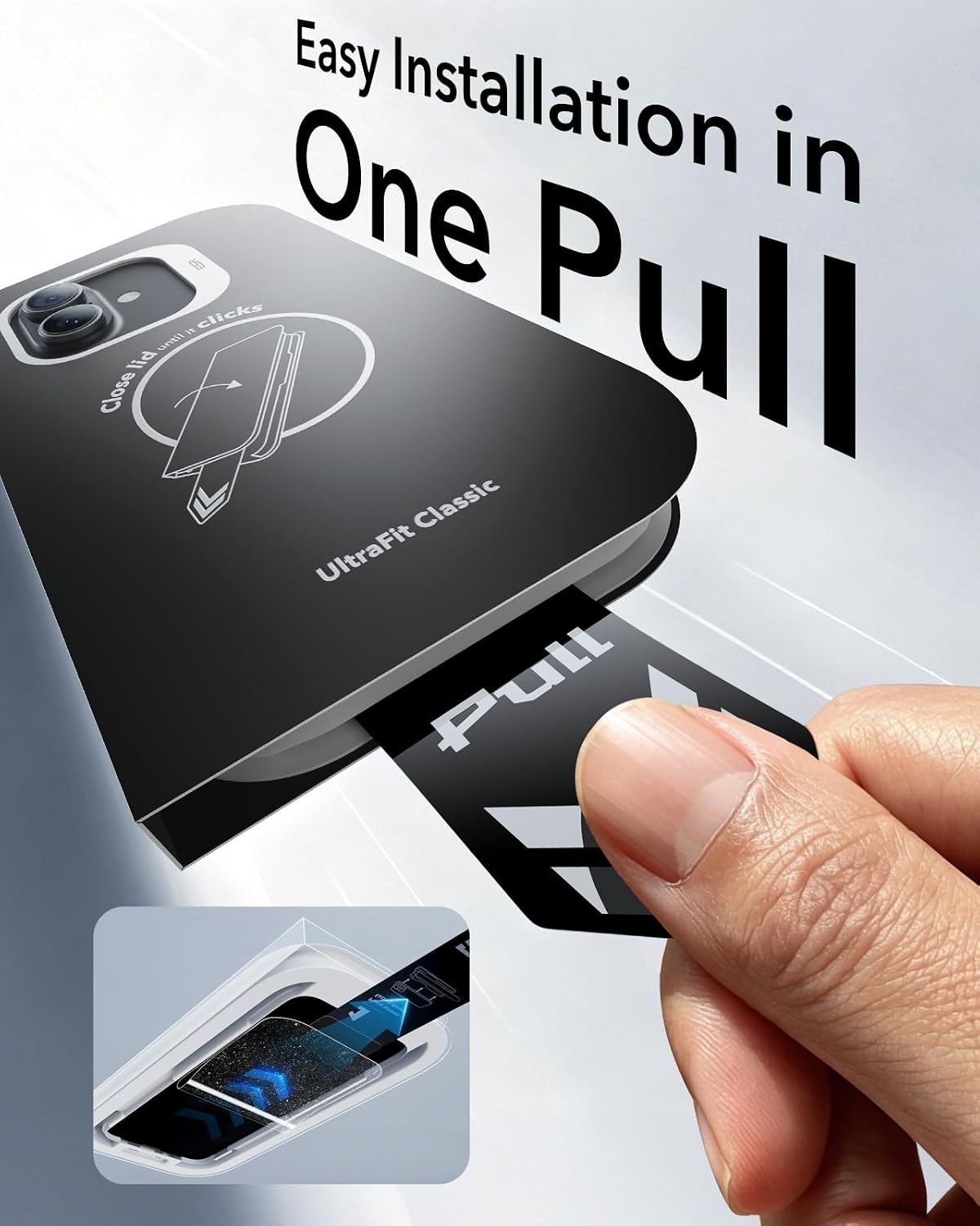B0DTY379KC | ESR 3 Pack for iPhone 17/iPhone 16 Pro Screen Protector, Classic | 3 Pack | Image 3
