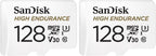 Sandisk 128Gb High Endurance Video Microsdxc Card With Adapter For Dash Cam And Home Monitoring Systems - C10, U3, V30, 4K Uhd, Micro Sd Card - Sdsqqnr-128G-Gn6Ia… (Pack of 2) — product image 1