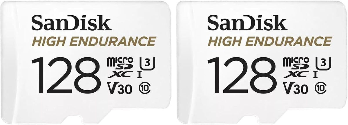 Sandisk 128Gb High Endurance Video Microsdxc Card With Adapter For Dash Cam And Home Monitoring Systems - C10, U3, V30, 4K Uhd, Micro Sd Card - Sdsqqnr-128G-Gn6Ia… (Pack of 2) — product image 1