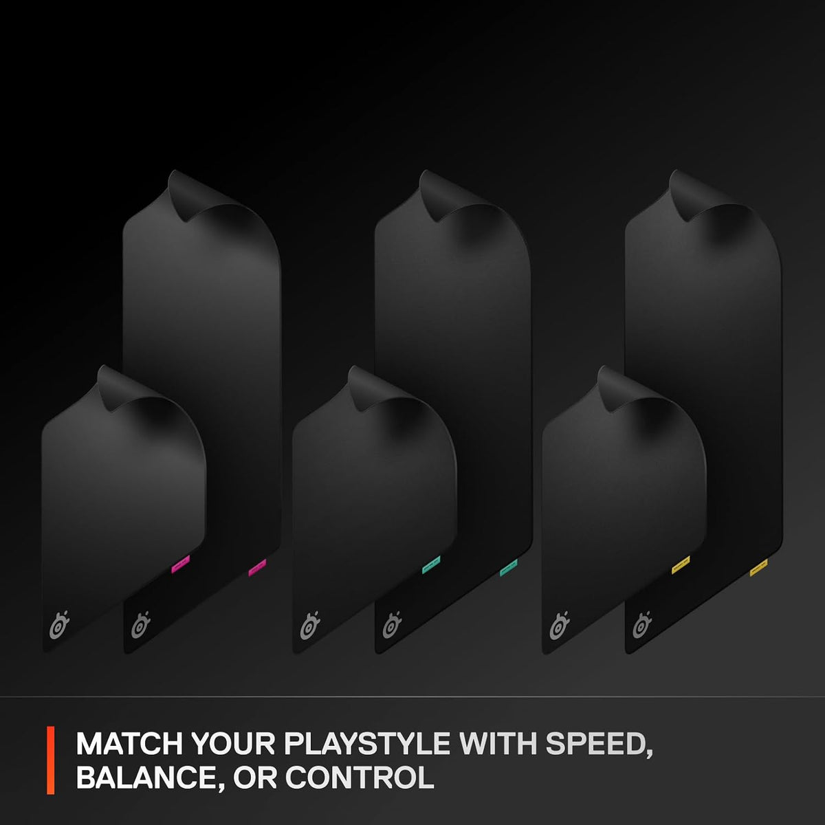 SteelSeries QcK L Performance Speed Gaming Mousepad — Extra Density for a Smooth Glide — Low-Profile Edge Stitching — Non-Slip Neoprene Rubber Base — 16.54 x 19.29 inch — FPS, MOBAs, RTS, MMO — product image 9