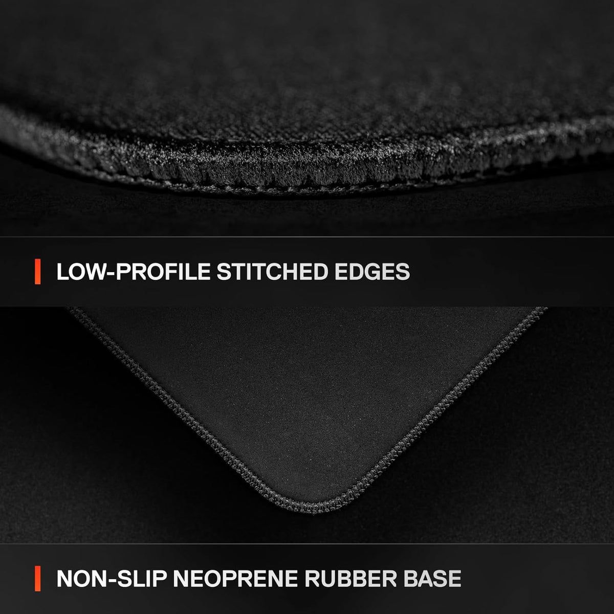 SteelSeries QcK L Performance Speed Gaming Mousepad — Extra Density for a Smooth Glide — Low-Profile Edge Stitching — Non-Slip Neoprene Rubber Base — 16.54 x 19.29 inch — FPS, MOBAs, RTS, MMO — product image 5