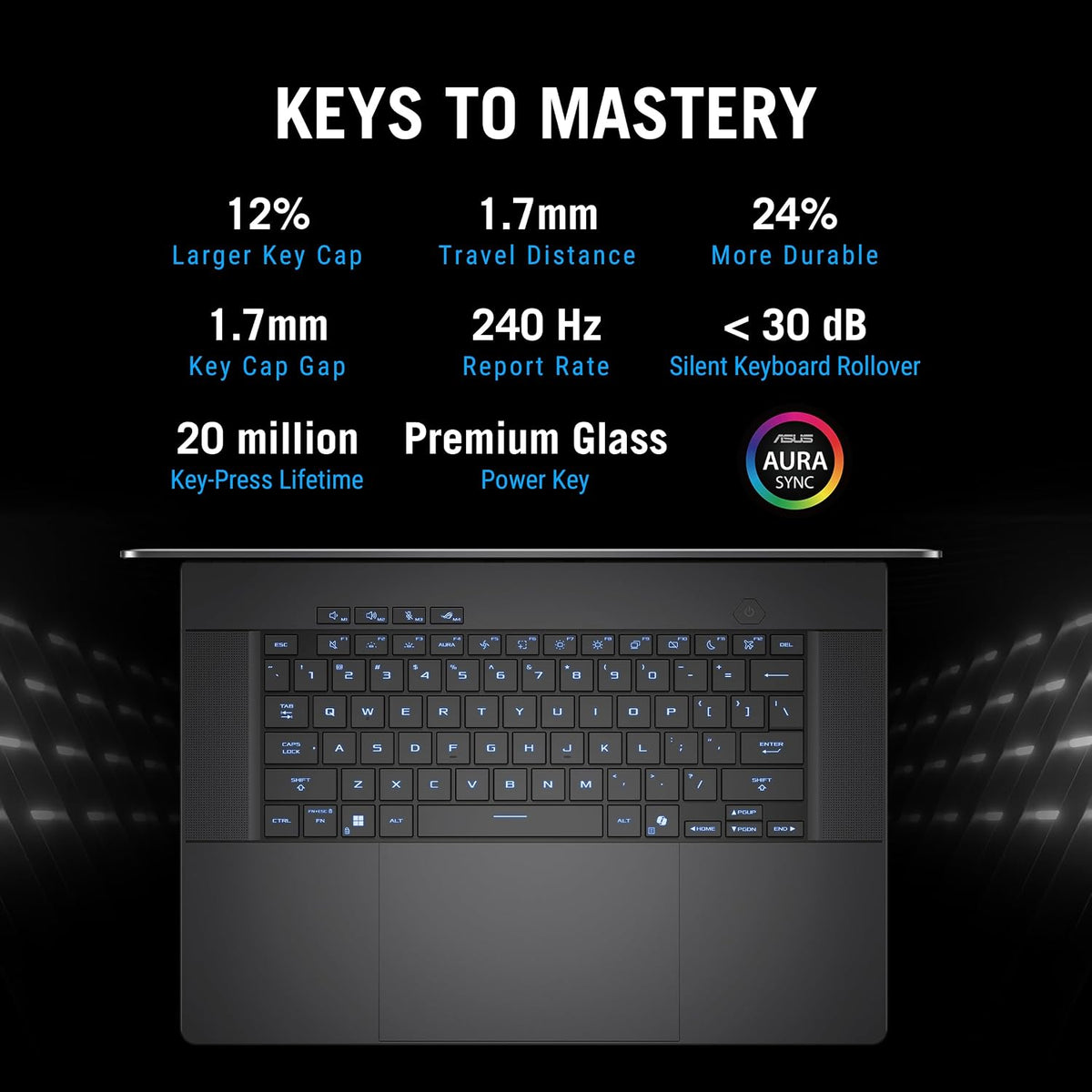 ASUS ROG Zephyrus G16 Gaming Laptop, Intel Core Ultra 9 285H, 64 GB RAM, 1 TB PCIe 4.0 SSD, NVIDIA GeForce RTX 5070 Ti, 16-inch 2.5K OLED display, Windows 11 Home, Platinum White — product image 5