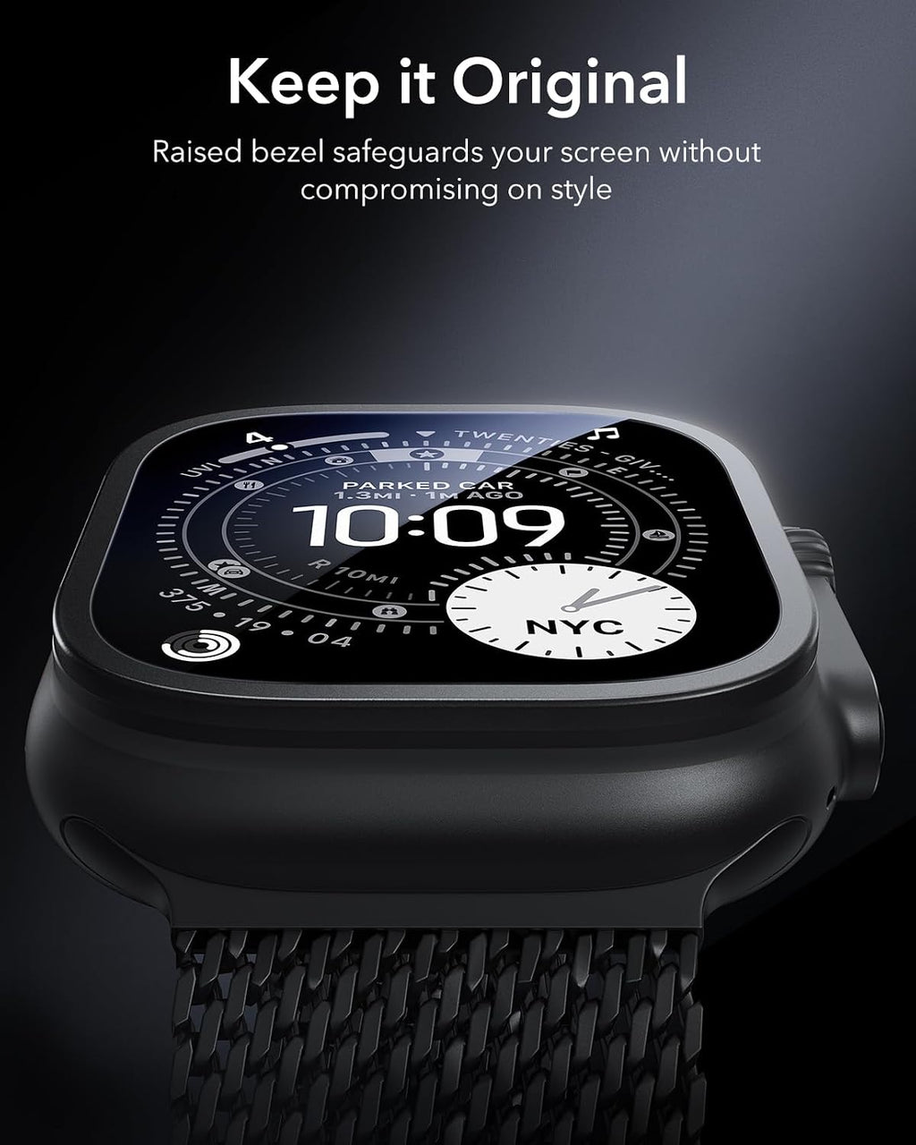 B0F59PYKPY | ESR Armorite Screen Protector for Apple Watch Ultra 4 2026/3/2/Ultra | Black | Image 5