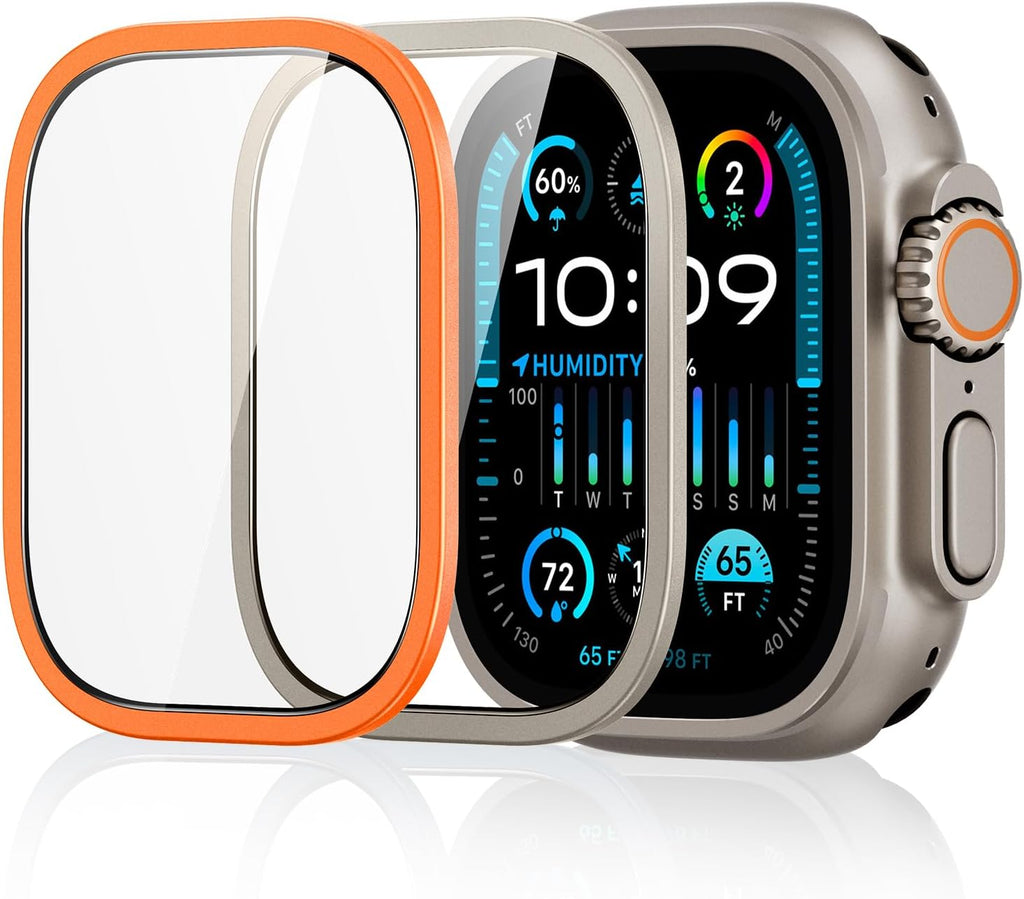 B0CRV3D6N7 | ESR Armorite Screen Protector for Apple Watch Ultra 4 2026/3/2/Ultra | Titanium Orange | Image 17