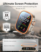 B0CRV3D6N7 | ESR Armorite Screen Protector for Apple Watch Ultra 4 2026/3/2/Ultra | Titanium Orange | Image 21