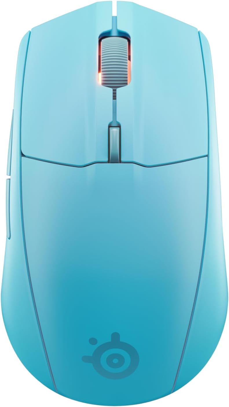 SteelSeries Rival 3 Wireless Gen 2 Gaming Mouse - 2.4GHz and Bluetooth - 18,000 DPI TrueMove Air Optical Sensor - 60 Million Clicks Guaranteed - Ultralight - PTFE Gliding Feet - Aqua — product image 4