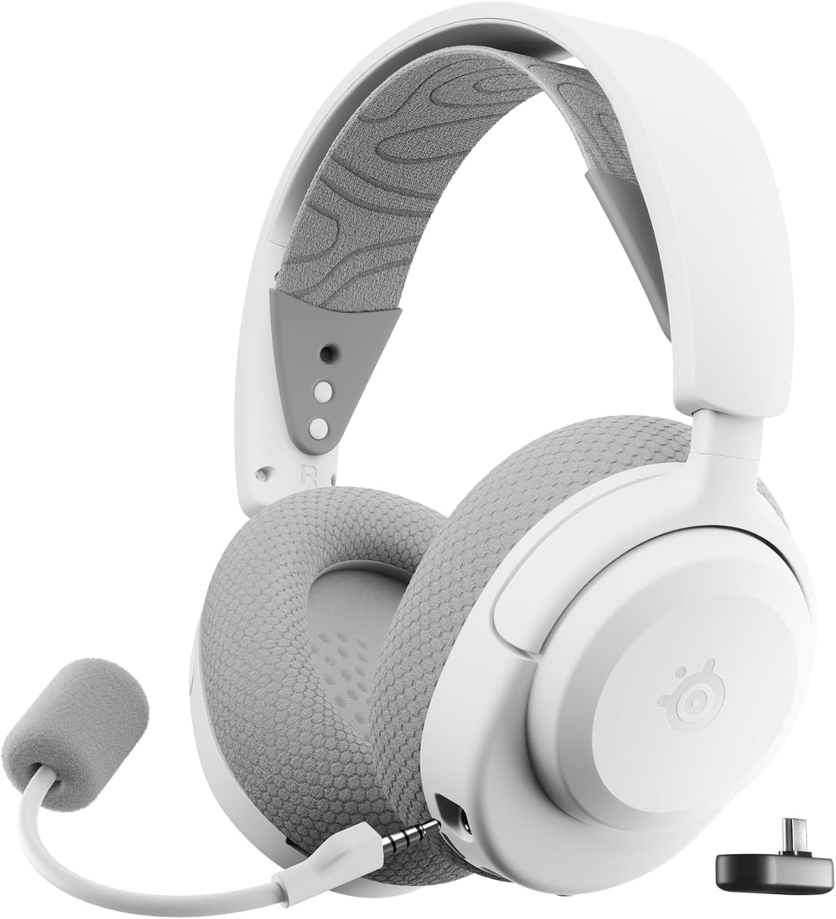 SteelSeries Arctis Nova 3X Wireless Gaming Headset - App Control - 40 Hour Battery - Neodymium Magnet Driver - 2.4GHz/Bluetooth - Detachable Microphone - Xbox PS5 PC Switch Mobile Devices - White — product image 3