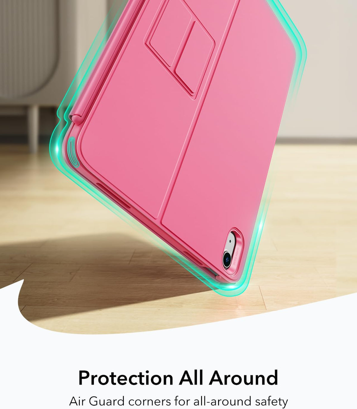 B0F6LLCZSN | ESR iPad 11th (A16) 2025/10th Gen Flex Keyboard Case, Ultra-Light Magnetic Detachable Keyboard with Writing/Viewing Modes, Larger Precision Trackpad, Pink | Pink | Image 8