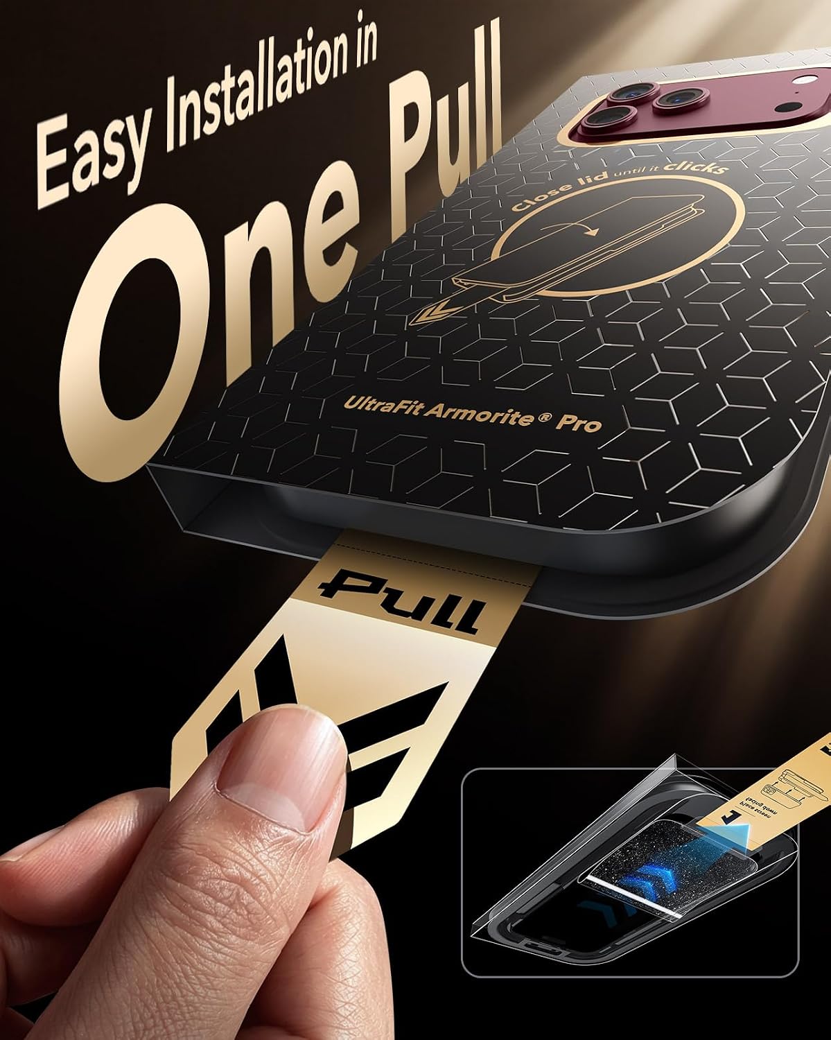 B0F6T1HPBG | ESR 3 Pack for iPhone 18 Pro Max/17 Pro Max Screen Protector, Armorite Pro | 3 Pack | Image 5