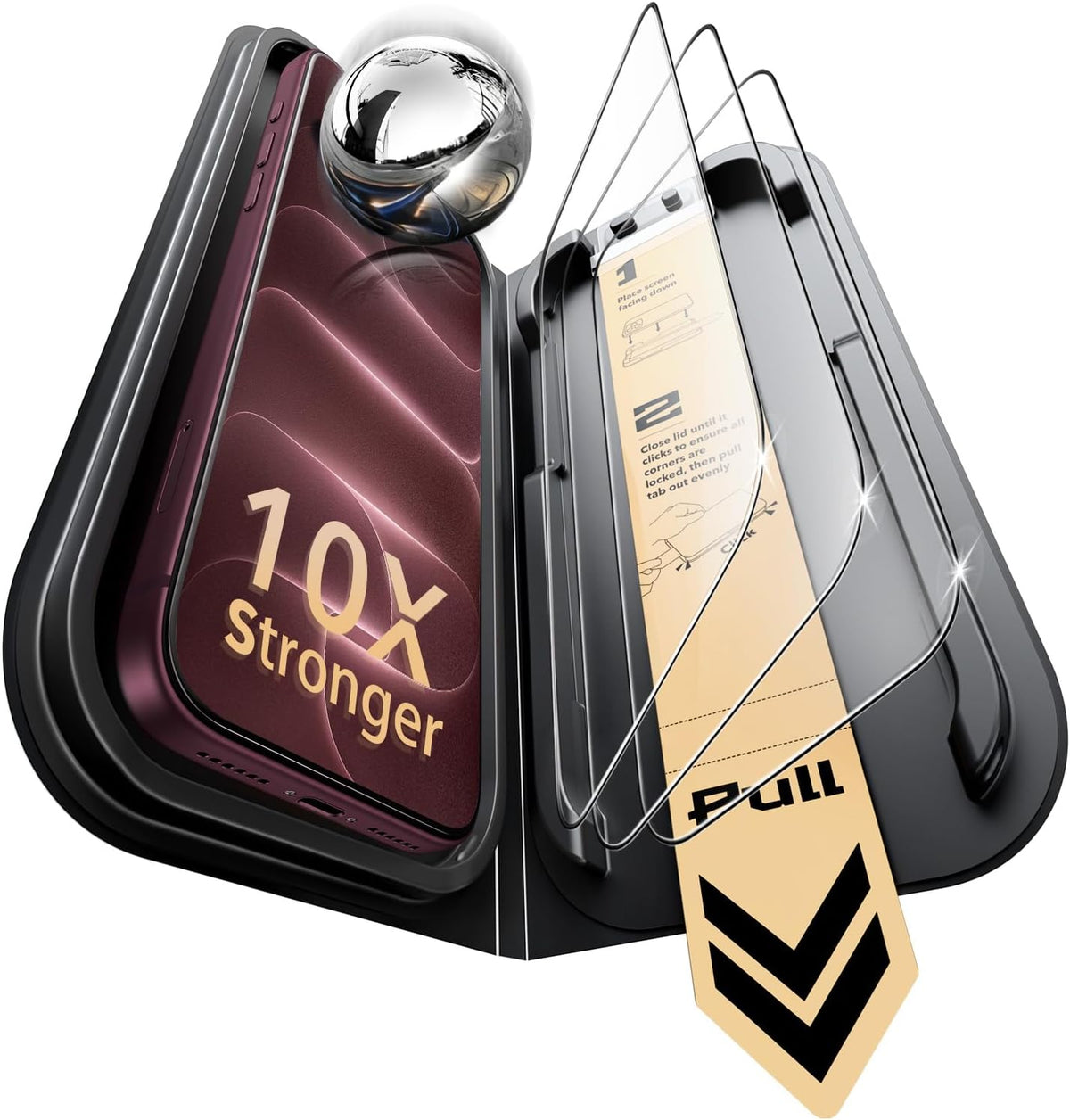 B0F6T1HPBG | ESR 3 Pack for iPhone 18 Pro Max/17 Pro Max Screen Protector, Armorite Pro | 3 Pack | Image 1