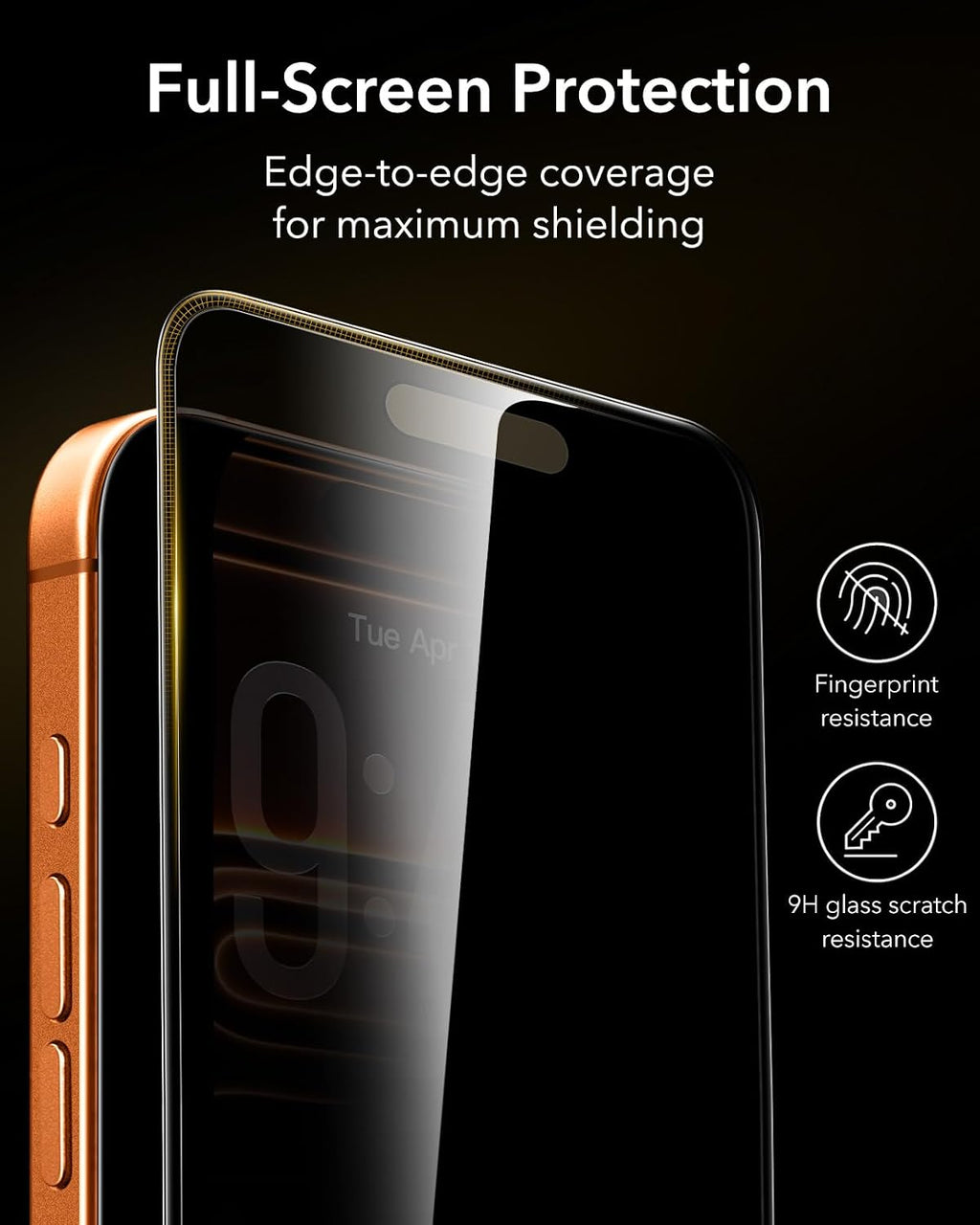 B0F6TTR1H2 | ESR Armorite Pro Anti-Spy Tempered Glass for iPhone 17 Pro, Pack of 3 | Anti-Spy 3PCS | Image 8