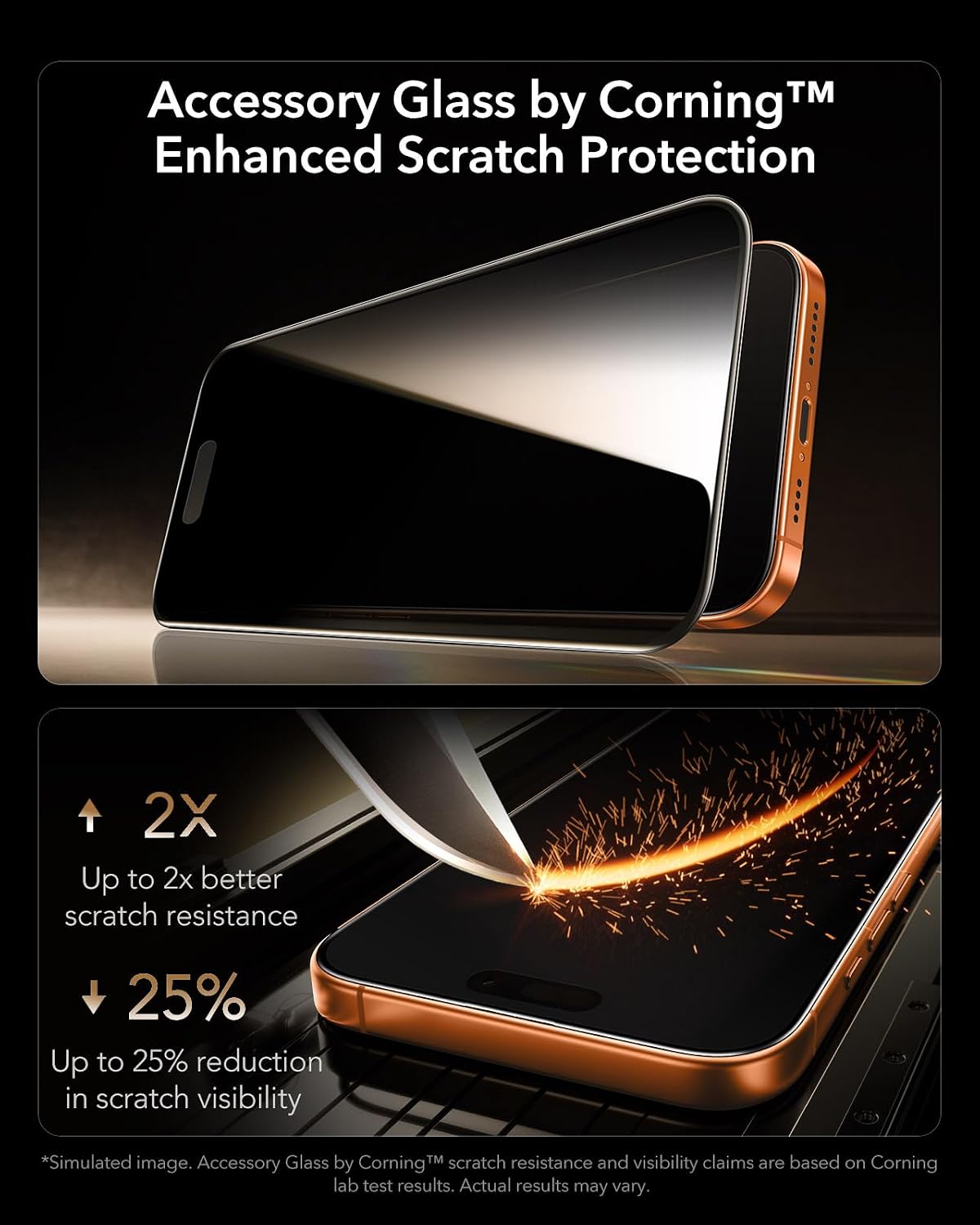 B0F6TTR1H2 | ESR Armorite Pro Anti-Spy Tempered Glass for iPhone 17 Pro, Pack of 3 | Anti-Spy 3PCS | Image 4