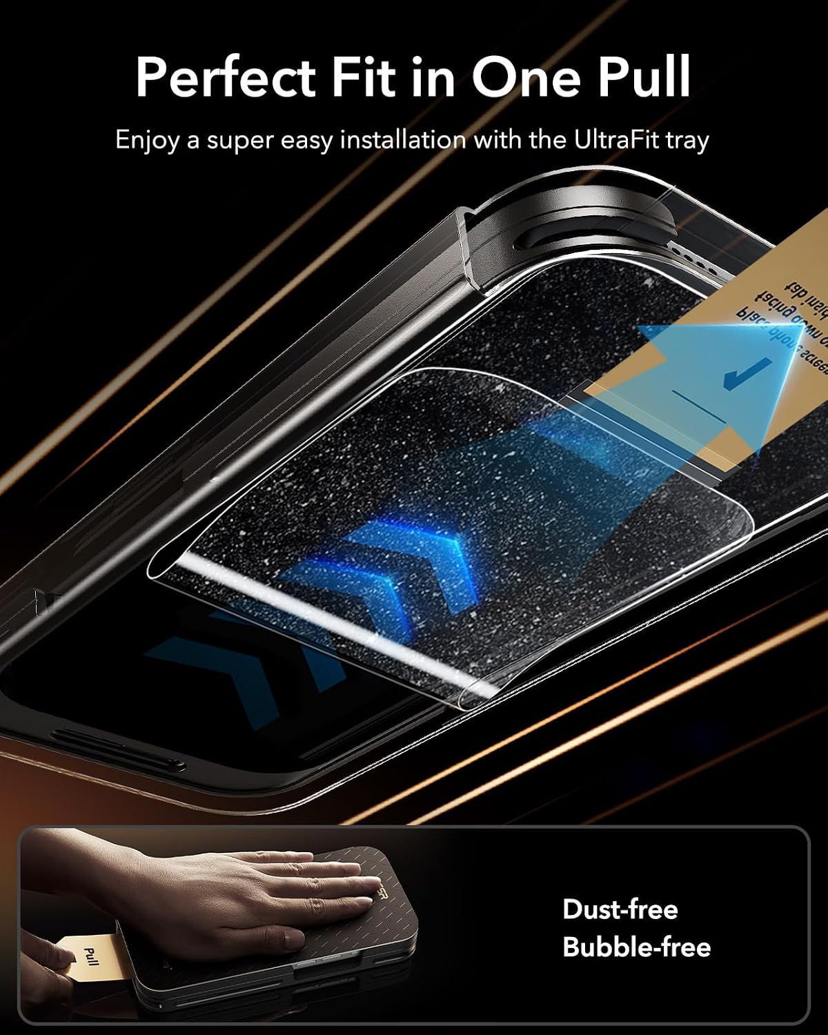 B0F6TVTMRR | ESR Armorite Pro Anti-Spy Tempered Glass for iPhone 17/16 Pro, 3 Pack | Anti-Spy 3PCS | Image 6