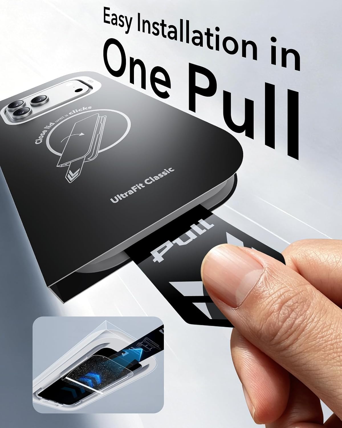 B0FC2CRDPV | ESR 3 Pack for iPhone 18 Pro Max/17 Pro Max Screen Protector, Classic | 3 Pack | Image 3