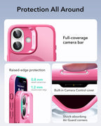 B0FCY7ZQSJ | ESR iPhone 17 Halolock Classic Hybrid Camera Control Button V1 | Frosted Pink | Image 2