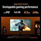 ASUS TUF Gaming Series 5 VG279QML5A Gaming Monitor: 27-inch Full HD Fast-IPS panel, 240Hz, 0.3ms, G-SYNC® compatible, AMD FreeSync™ Premium, ELMB SYNC, 99% sRGB, Height adjustment - Black — product image 3