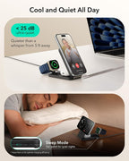 B0FHQDKX7G | ESR 3 in 1 Charging Station, Qi2.2 for iPhone Duo/18 Pro, 17/16 with iOS 26 | Default Title | Image 8
