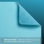 SteelSeries QcK Cloth Gaming Mouse Pad - Exclusive Micro-Woven Surface - Optimized for Gaming Sensors - Maximum Control - Size M - Aqua — product image 4