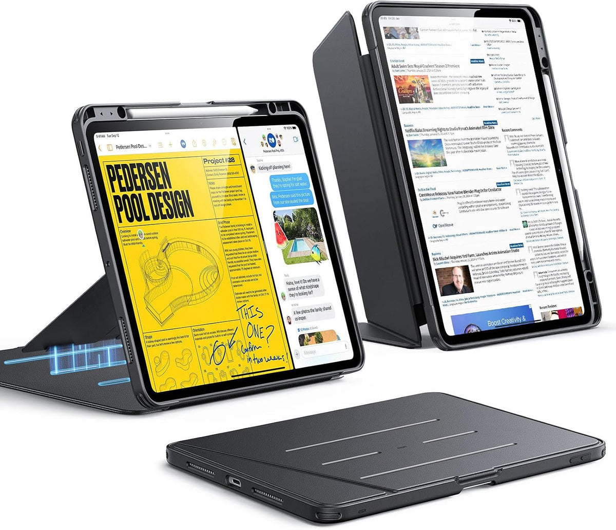 B0FJXBJTLC | ESR for iPad Pro 13 Inch Case (M5/M4), Flip Series | Black | Image 10
