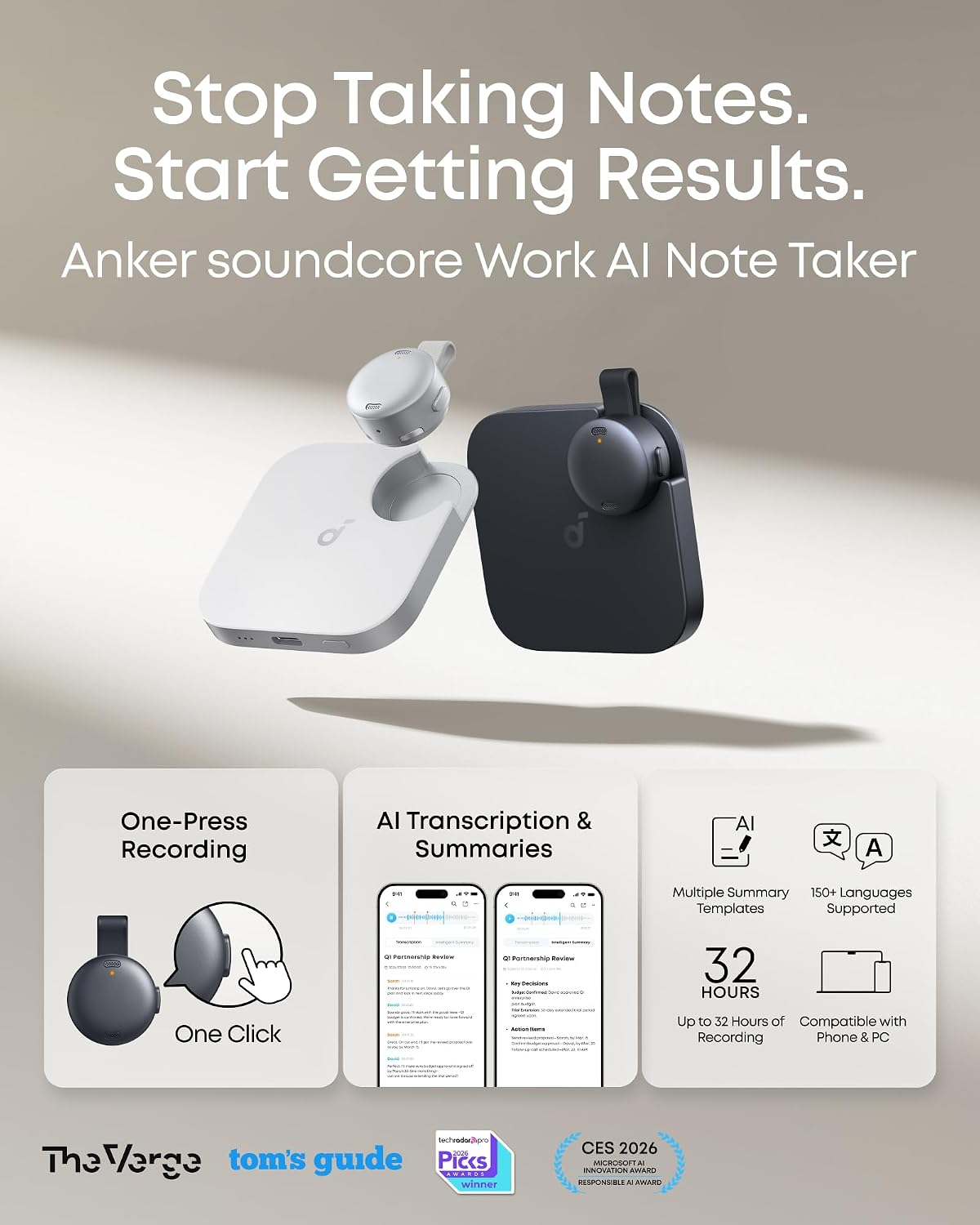 B0FKN9L2YX | soundcore Work by Anker AI Note-Taker | Default Title | Image 2
