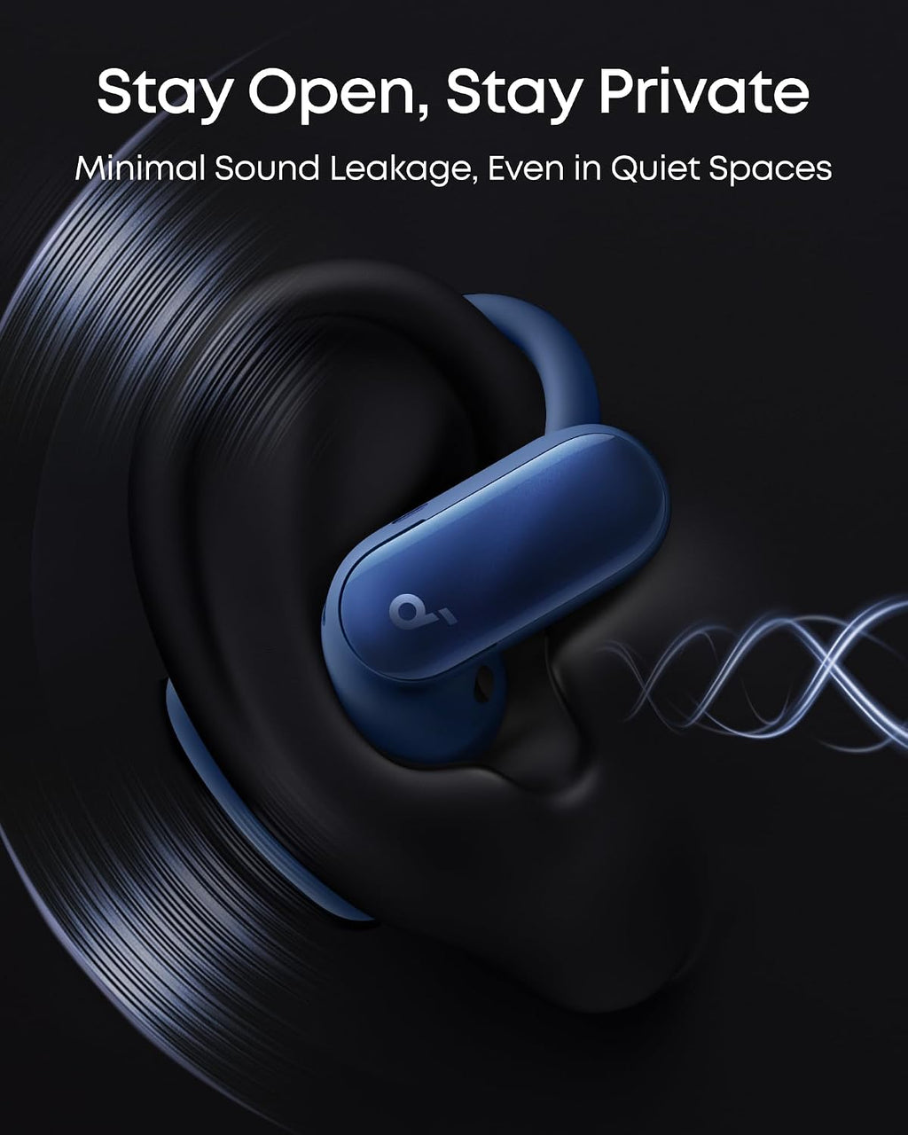 B0FMK72Q5Y | soundcore by Anker AeroFit 2 Pro Hybrid Earbuds, LDAC, BT 6.1 | Blue | Image 12