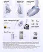 B0FMK8VMD8 | soundcore by Anker AeroFit 2 Pro Hybrid Earbuds, LDAC, BT 6.1 | Purple | Image 31